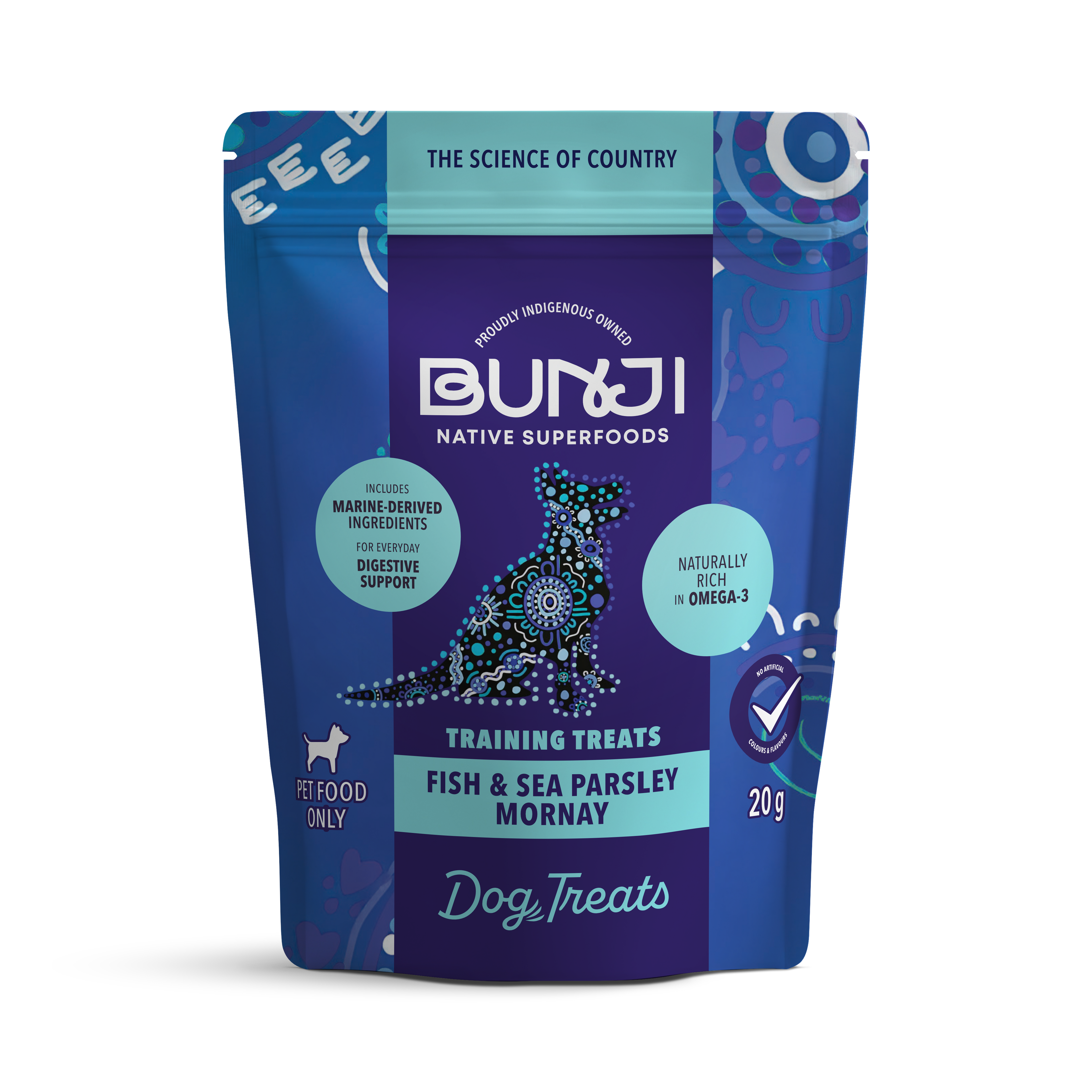 Bunji Dog Training Treats Sample Pack - Fish & Sea Parsley Mornay - 20g