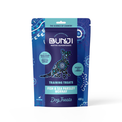 Bunji Dog Training Treats - Fish &amp; Sea Parsley Mornay - 400g