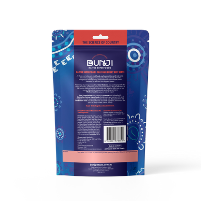 Bunji Dog Training Treats - Roast Beef &amp; Bush Rosemary Pie - 400g